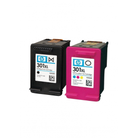 Compatible HP 301 XL - Noir, couleurs ♻️