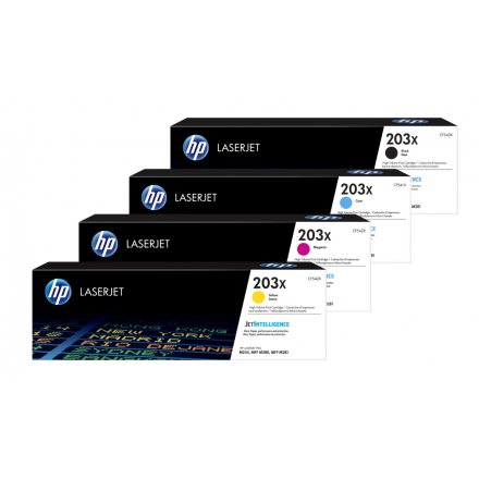 Pack HP 203X - 4 Toners ORIGINE