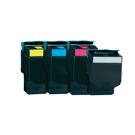 Lexmark 80C2SK0/80C2SKE/802SK - Noir, rouge, bleu, jaune - Compatible