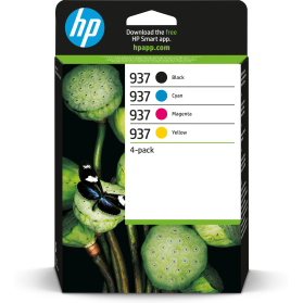 HP 937 - Noir, rouge, bleu, jaune - Origine